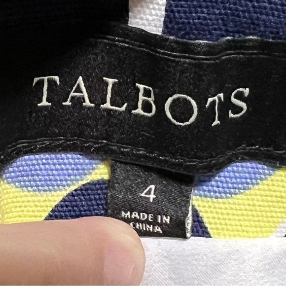 Talbots Women's Patterned A-Line Skirt Lined Multicolor Size 4 - Picture 3 of 7